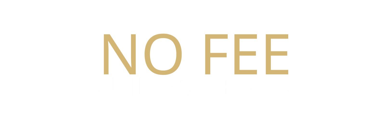 No fee unless we win for blue background